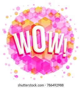 Wow word concept