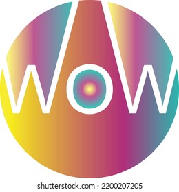 wow word,  design and symbols 