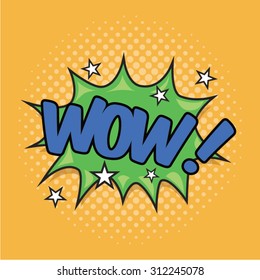 WOW! Wording Sound Effect for Comic Speech Bubble