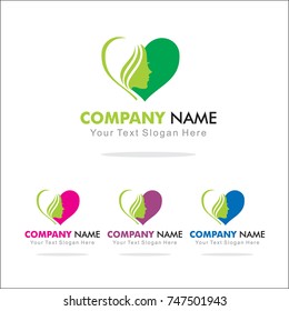 Wowen Heart Logo Design Template