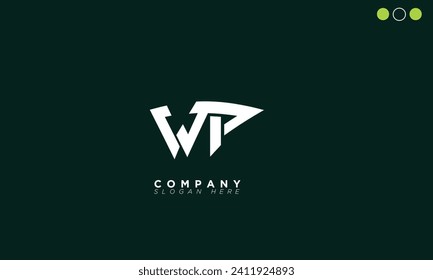 WP Alphabet Buchstaben Initial Monogram Logo PW, W und P