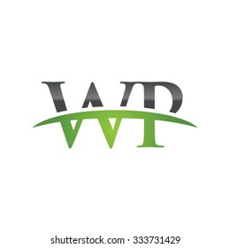 WP initial company green swoosh logo