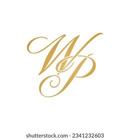 WP initial logo design vector 