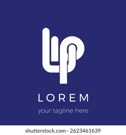 
WP Letter Initials Logo Design Template Vector Illustration that looks like hand fingers.