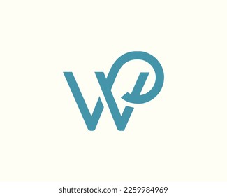 
WP letter logo design.VVP letter logo design