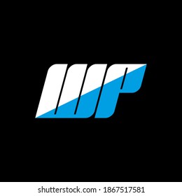 P	logotipo de la letra. icono de letra w y p.