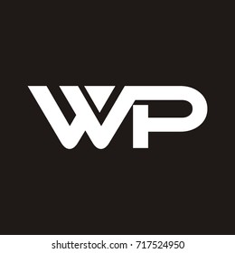 WP letter logo design template vector