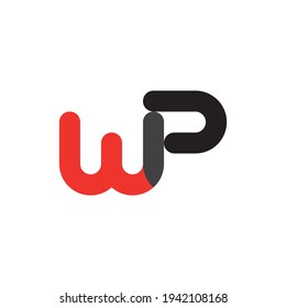WP letter logo design vector