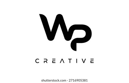 WP Letter Monogram Logo for Modern Creative Brand Identity