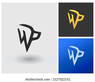 WP Logo creative initial design vector