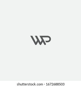 WP logo design and creative sign