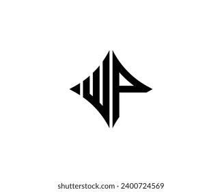 WP logo design vector template