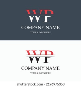 Logo de WP letra inicial logotipo real de lujo. símbolo de plantilla. logo moderno de lujo dorado. marca de marca monograma abstracto vectorial de letra de marca. con dos tipos de letra diferentes. logotipo de uso del alfabeto.


