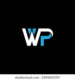 WP or PW abstract outstanding professional letter design. Awesome logo design or icon design or monogram design.