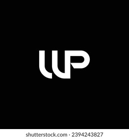 WP or PW abstract outstanding professional letter design. Awesome logo design or icon design or monogram design.