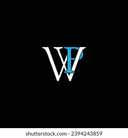 Diseño de letras profesionales sobresalientes de WP o PW. Impresionante diseño de logotipo o diseño de icono o de monograma.