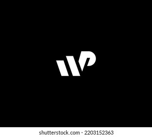 WP, PW initial logo monogram designs modern vector templates