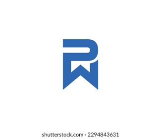 WP PW Logo design vector template