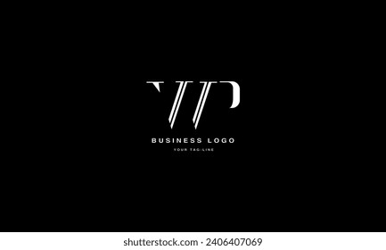 WP, PW,W , P, Abstract Letters Logo Monogram