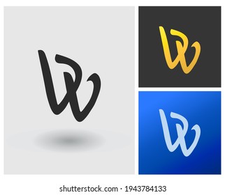 WP WD logo and monogram creative style logo symbols template icons app