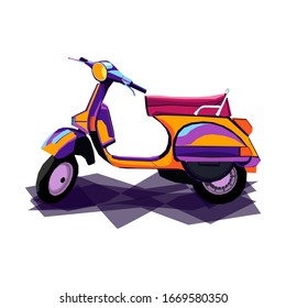 wpap
abstract style pop art form classic motor