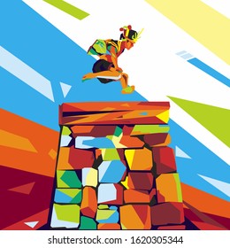 WPAP COLORFUL ROCK JUMP TYPICAL OF NIAS