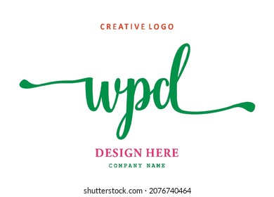 WPD lettering logo is simple, easy to understand and authoritative
