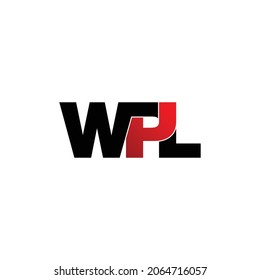 Vector de diseño de logotipo de monograma de carta WPL