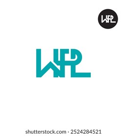 Design de Monograma de Letra de Logotipo WPL