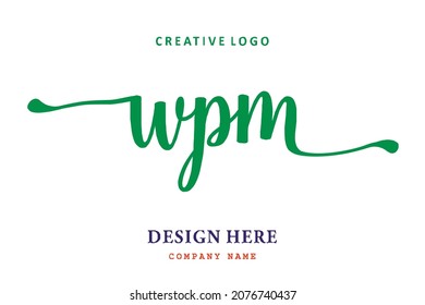 WPM lettering logo is simple, easy to understand and authoritative