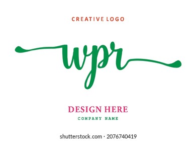 WPR lettering logo is simple, easy to understand and authoritative