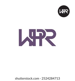 WPR Logo Letter Monogram Design