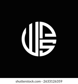WPS logo WPS icon WPS monogram WPS letter minimalist Circle flat Unique modern abstract logo design.
