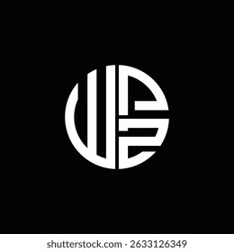 WPZ logo WPZ icon WPZ monogram WPZ letter minimalist Circle flat Unique modern abstract logo design.
