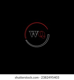 plantilla de diseño de logotipo de letras modernas creativas para WQ