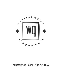 WQ Initial beauty monogram logo vector