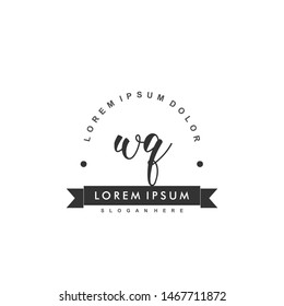 WQ Initial beauty monogram logo vector