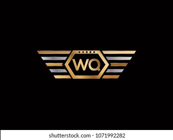 WQ initial box letter design