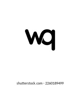 wq Anfangsbuchstaben Monogramm Logo
