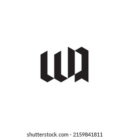 WQ initial logo letters in high quality professional design that will print well across any print media