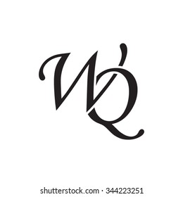 WQ initial monogram logo