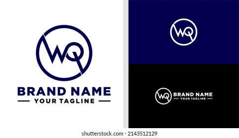 WQ LOGO MONOGRAM CIRCLE EDITABLE
