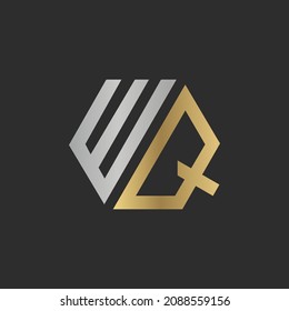 WQ or QW logo and icon design