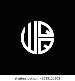 WQQ logo WQQ icon WQQ monogram WQQ letter minimalist Circle flat Unique modern abstract logo design.
