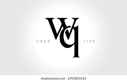 WQwq Elegant Serif Monogram Logo – Luxury Lowercase Typographic Lettermark for Modern Branding