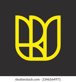 Diseño de logotipo vectorial creativo y moderno de WR