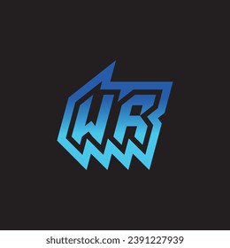 Tecnología de diseño de logotipo de inspiración inicial de WR e ideas de clan de juegos