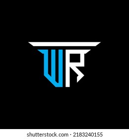 WR letter logo creative design with vector graphic