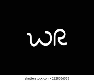 WR letter logo design template vector