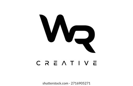 WR Letter Monogram Logo for Modern Creative Brand Identity